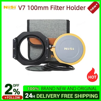Комплект держателя фильтра NiSi V7 100 мм с круговым поляризатором True Color NC и крышкой объектива для фильтров шириной 100 мм