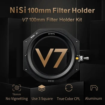 Комплект держателя фильтра NiSi V7 100 мм с круговым поляризатором True Color NC и крышкой объектива для фильтров шириной 100 мм Изображение 2