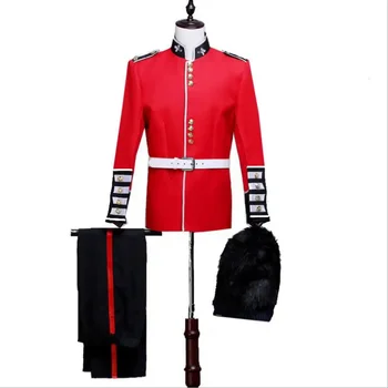 Костюм Британской королевской гвардии для взрослых и детей, наряд Королевской гвардии для взрослых и детей, форма для косплея солдат принца Уильяма