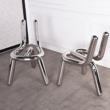 Кресло из стекловолоконной изогнутой трубы, современное минималистичное легкое роскошное кресло, творческая личность, художественная модель специальной формы curve chair