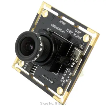 Модуль Промышленной USB-камеры ELP 1.0 Мегапиксельной 720p HD CMOS OV9712 H.264 с Аудиомикрофоном для Сканера штрих-кодов, QR-кодов
