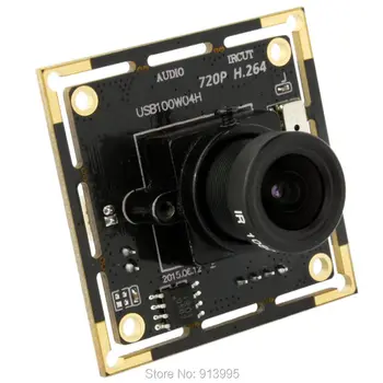 Модуль Промышленной USB-камеры ELP 1.0 Мегапиксельной 720p HD CMOS OV9712 H.264 с Аудиомикрофоном для Сканера штрих-кодов, QR-кодов Изображение 2