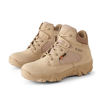 Мужские ботинки для мужчин, новое качество, дизайнерский бренд, тактические армейские ботинки для пустыни, уличные походные мужские треккинговые ботинки, Рабочая обувь