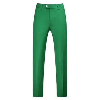 Мужские облегающие модные брюки большого размера, 15 чистых цветов, прямые деловые рабочие брюки высокого класса, повседневные брюки большого размера M-6XL Изображение 2