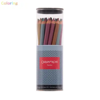 Набор Металлических Карандашей Caran D'ache 28 цветов, Maxi Color Pencil, 5 Цветов, 28 Масляных Карандашей, Профессиональные наборы ручной росписи