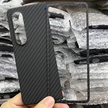 Настоящий Арамидный Чехол Из Углеродного Волокна Для Samsung Galaxy Z Fold4 Fold3 Fold 4 3 Супертонкий Ультратонкий Сверхтонкий Легкий Чехол Изображение 2