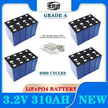 Новая Аккумуляторная Батарея Lifepo4 емкостью 280Ah 310Ah 3,2 В Класса A 6000 Циклов Литий-Железо-Фосфатная Призма Солнечной Энергии EU/US Duty Free