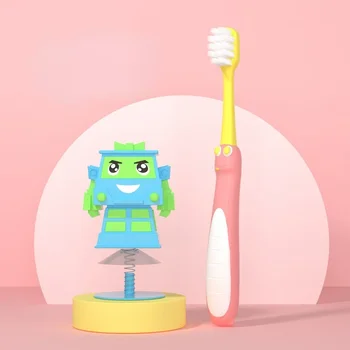 Новая детская зубная щетка с мягкой щетиной цвета макарон в 2022 году Изображение 2