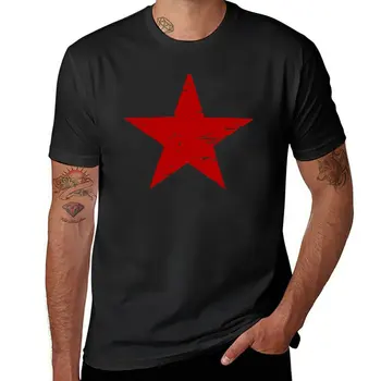 Новая футболка с красной звездой, футболка с аниме, футболка с графикой, мужские футболки