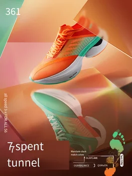 Оригинальные мужские марафонские кроссовки 361 градус PB carbon, кроссовки для бега, профессиональные кроссовки на подушке, мужская спортивная обувь 2022 Изображение 2