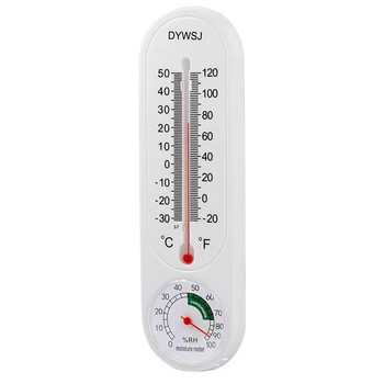 Пластиковый настенный термометр для внутреннего наружного домашнего сада, тепличных насаждений, измеритель влажности и температуры