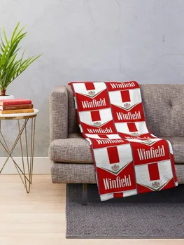 Плед WINFIELD RED Heavy Thermals Для путешествий, декоративные кровати, одеяла с ворсом Изображение 2
