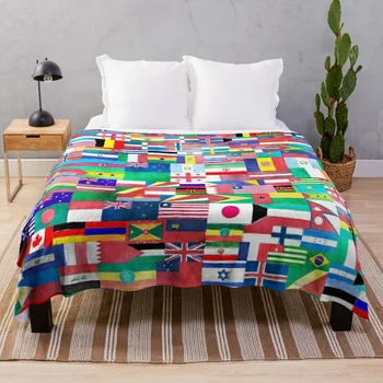 Плед World of Flags, лоскутное одеяло Polar Thin Luxury, Роскошные утепленные одеяла