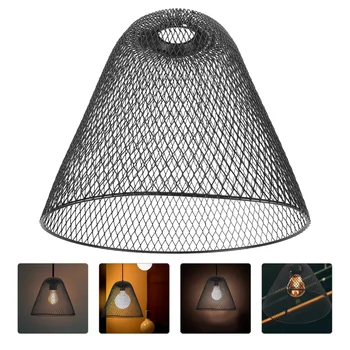 Полый абажур из кованого железа, Металлическая Декоративная лампа, Люстра, Подвесной светильник, Черный потолок, Современные абажуры