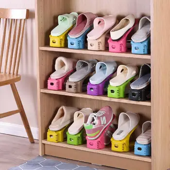 Прочный Регулируемый Органайзер Для обуви Шкаф Для хранения обуви Гнездо для поддержки обуви Компактный Стеллаж Для хранения обуви Ящик для хранения обуви Изображение 2