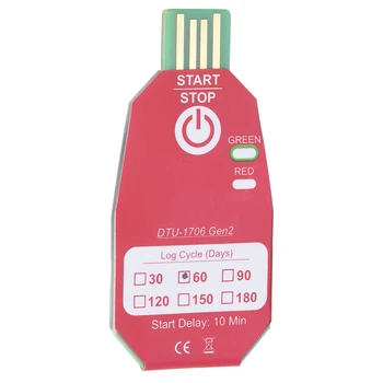 Регистратор температуры DTU-1706 USB-Термометр 16000 Групп Регистрирующей Емкости для пищевых продуктов, для крови, Вакцины для Биомедицины