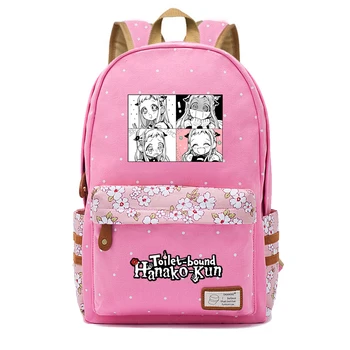 Рюкзак Ханако-кун в аниме с привязкой к туалету Для женщин И девочек, милая холщовая сумка с цветами, школьный рюкзак wave point, дорожная сумка, подарок