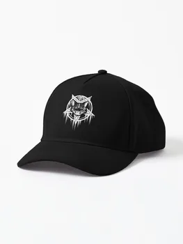Сатанинский черный металлический кот CATAN 666 Бейсболка Солнцезащитная кепка Шляпа джентльмена шляпа лошади западные шляпы мужские шляпы женские Изображение 2