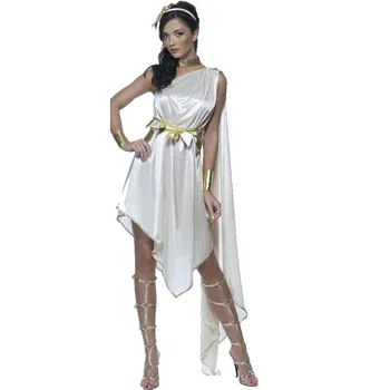 Сексуальная леди, костюм Греческой богини Афины, Арабско-римская принцесса, косплей, Карнавальная вечеринка на Хэллоуин, Маскарадное платье Изображение 2