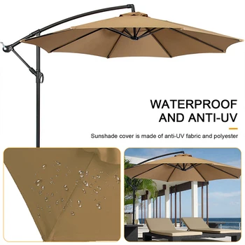 Сменный навес для зонта 6 Bones, водонепроницаемый зонт длиной 2 метра, защита поверхности зонта от ультрафиолета, съемный для сада на пляже