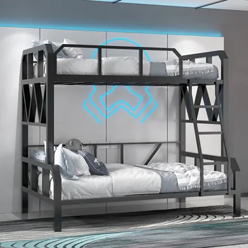 Современная минималистичная железная W-образная киберспортивная кровать, интернет-кафе, гостиничная комбинация двухслойного материнского верха и низа