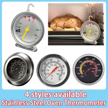 Термометр для духовки из нержавеющей стали, подвесной циферблат, выпечка, приготовление барбекю, Измерение температуры мясных продуктов, кухонные принадлежности