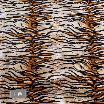 ткань с золотым бархатом 3 м с животным принтом, тигр, леопард, зебра, ткань для диванных игрушек, ткань для одежды для выступлений, 150 см Изображение 2