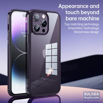 Фиолетовый Металлический Бампер Гибридный Чехол Для iPhone 14 Plus 13 Pro Max 12 Mini 11 14Pro 14Plus 12Pro 13Pro 11Pro X S XS XR iPhone14 Изображение 2