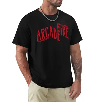 Футболка Arcade Fire, белые футболки для мальчиков, футболки на заказ, создайте свои собственные футболки с кошками, мужские футболки с графическим рисунком