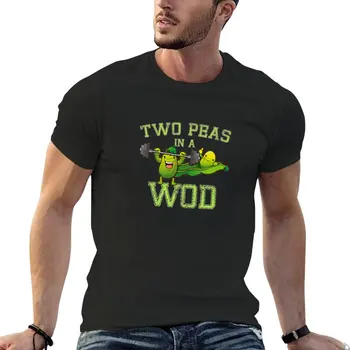 Футболка Two Peas in a WOD, футболка оверсайз, графическая футболка, простые белые футболки, мужские