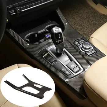 Центральная консоль Рамка переключения передач Декоративная Накладка для BMW X3 F25 2011-2017 LHD Аксессуары для интерьера автомобиля из углеродного волокна в цвете LHD