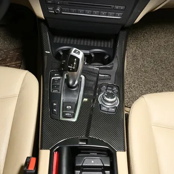 Центральная консоль Рамка переключения передач Декоративная Накладка для BMW X3 F25 2011-2017 LHD Аксессуары для интерьера автомобиля из углеродного волокна в цвете LHD Изображение 2