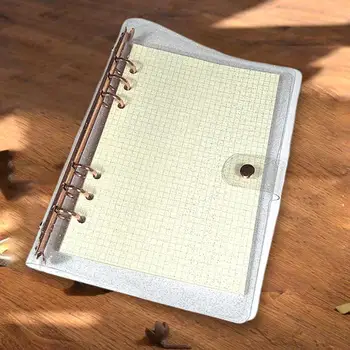 Чехол для ноутбука Универсальный Водонепроницаемый Прозрачный Чехол для дневника A5 A6 с 6 отверстиями, обложка для ноутбука из ПВХ для подарка