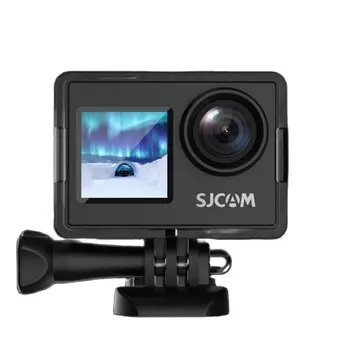 Экшн-камера SJCAM SJ4000 с двойным экраном 4K 30 кадров в секунду с 4-кратным зумом WIFI Мотоциклетный велосипедный шлем Водонепроницаемая камера Спортивные видеокамеры DV Изображение 2